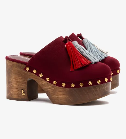 Miso Clog in Burgandy